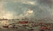 GUARDI, Francesco Outward Voyage of the Bucintoro to San Nicol del Lido dfg France oil painting reproduction